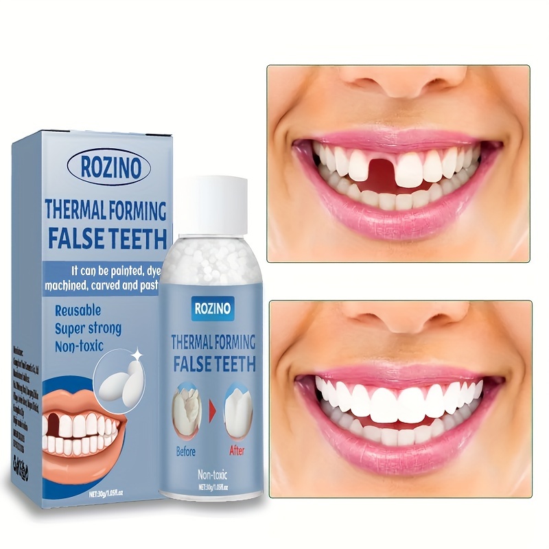 1pc 30g Formazione termica Falsi denti, Falsi denti Colla solida, Kit di  riparazione temporanea dei denti, Denti e lacune Falsi denti Colla solida