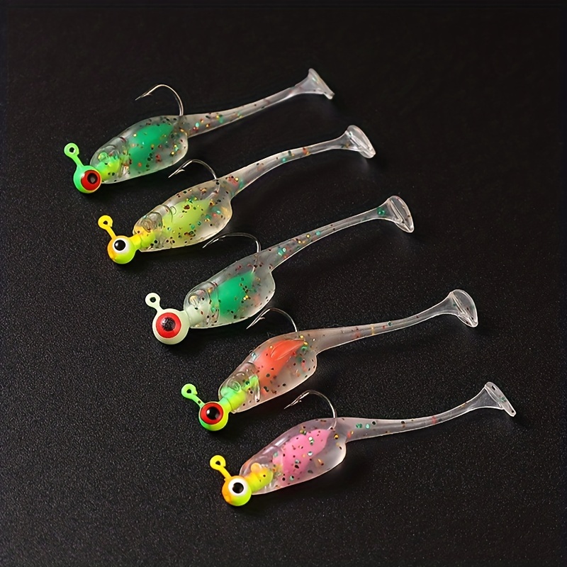 Fishing Lure Set Bionic T tail Bait Small Fish Lead - Temu