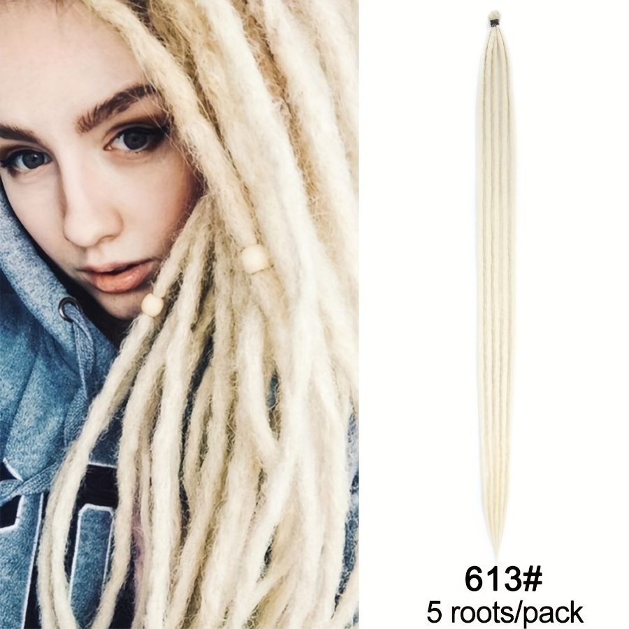 5strands Handmade Dreadlocks Hair Extension Crochet Braids - Temu