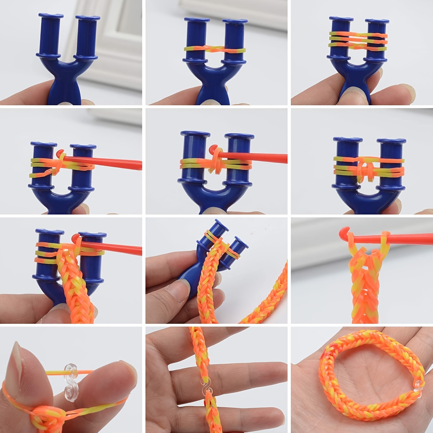 2000+ Piece Rubber Band Bracelet Making Kit Create Unique - Temu