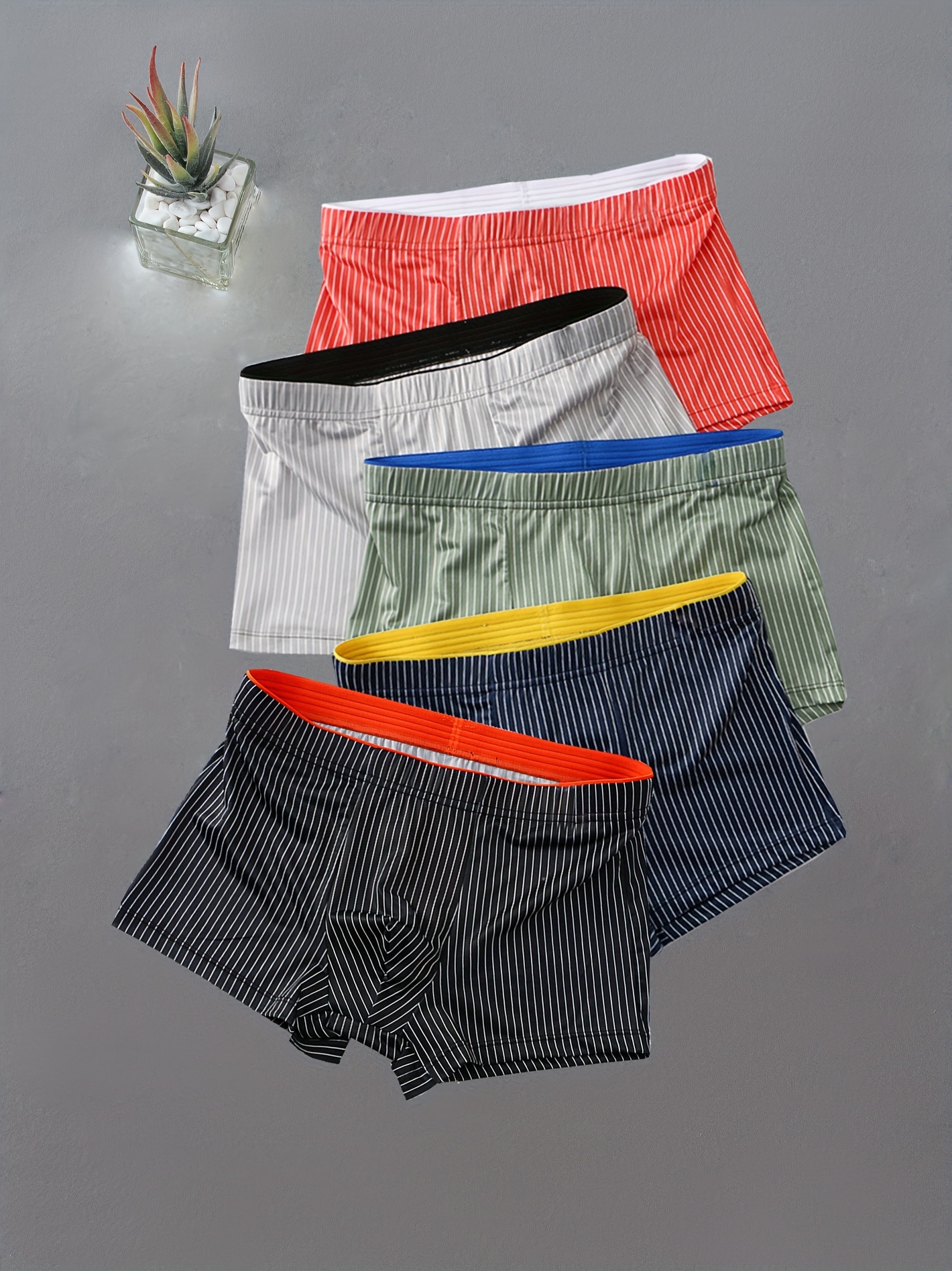 3Pcs Men's Ultra Soft Comfy Silk Knitted Boxer Underwear Protect