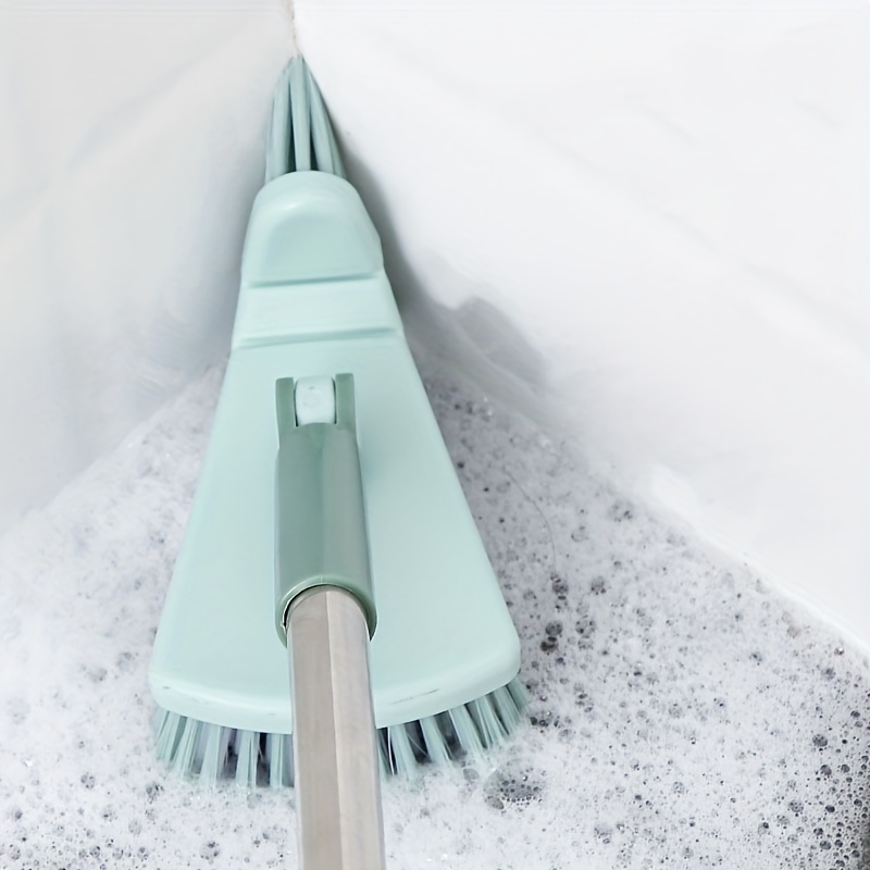 1pc Triangle Floor Cleaning Brush Bendable Bathroom Cleaning - Temu