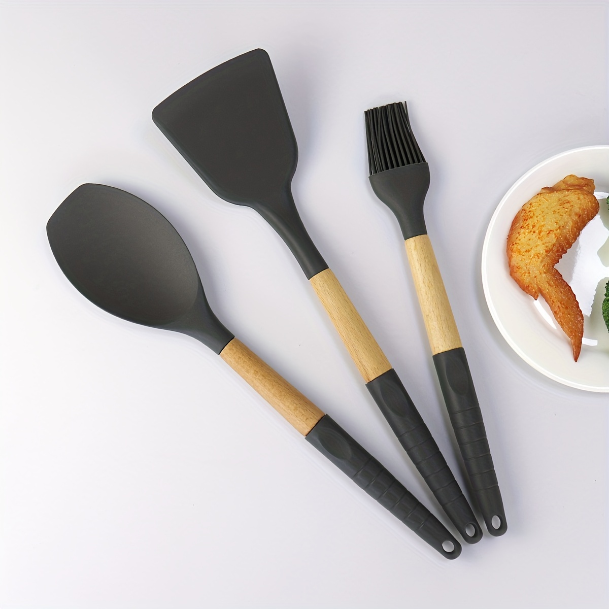 Cooking Spoon Non-toxic Silicone Kitchen Cooking Utensils Set