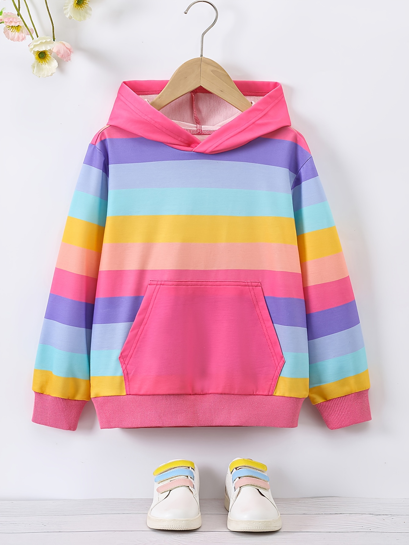 Sweatshirt rainbow stripe hot sale