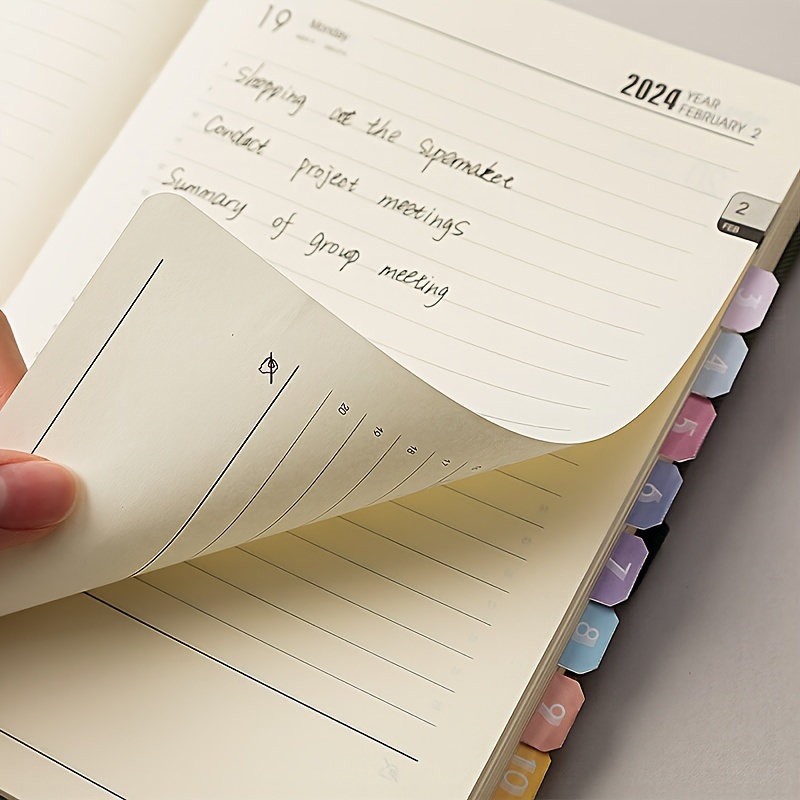 Agenda 2024 Planner Notebook and Notepad Bullet Calendar Diary