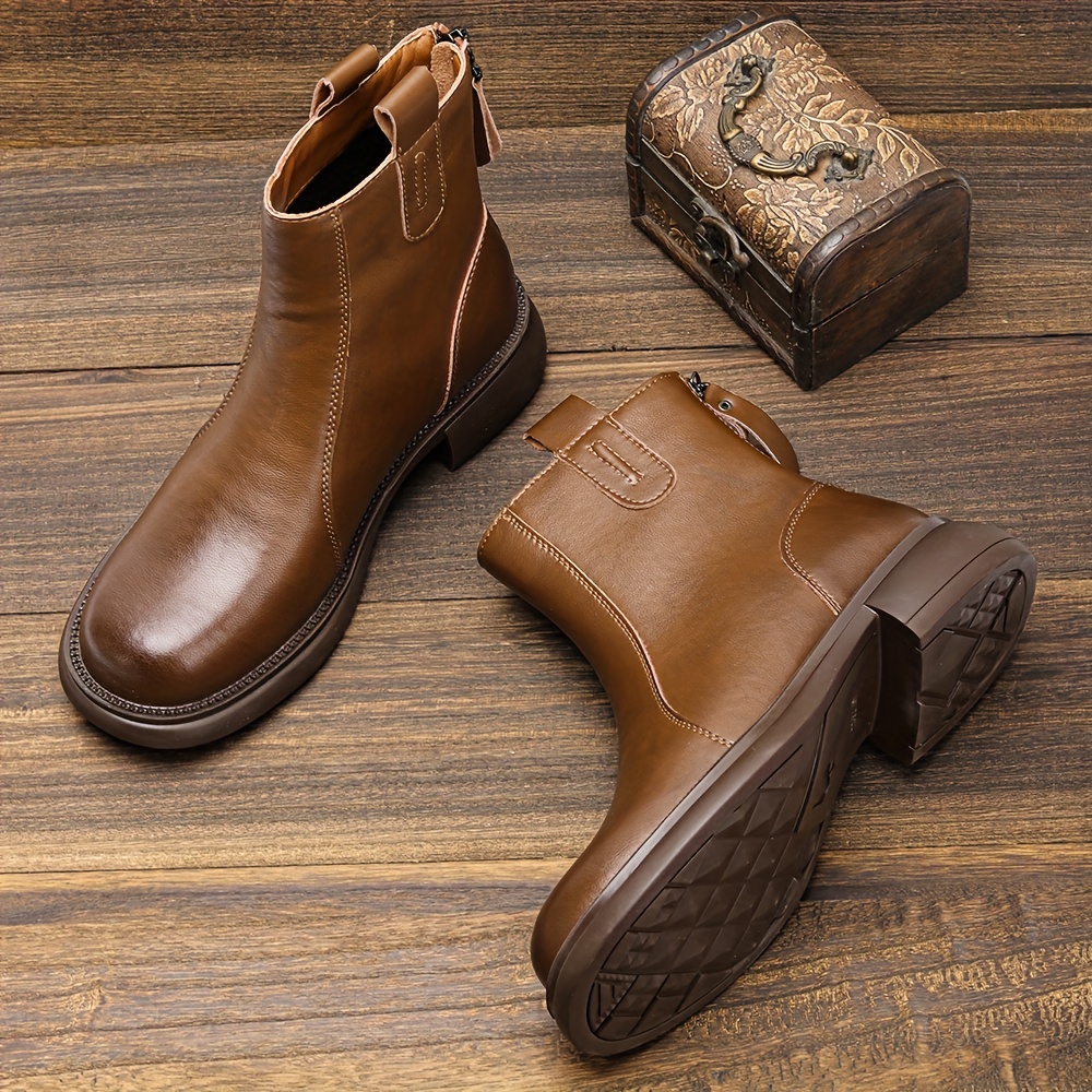 最安値級価格 Genuine Leather Boots - 靴