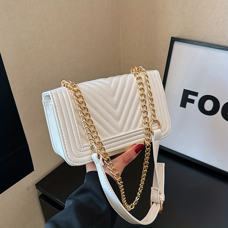 White and gold purse hot sale