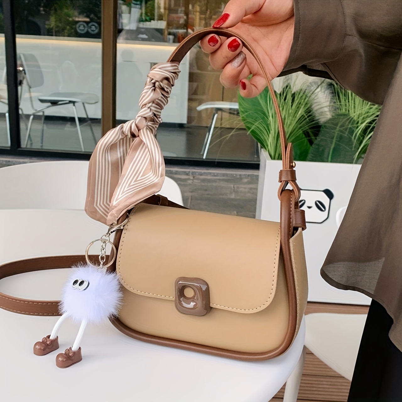 1pc Mini Fashion Transparent Acrylic Handbag Hard Shell Bag With Crossbody  Chain Strap Shoulder Bag Crossbody Bag Square Bag
