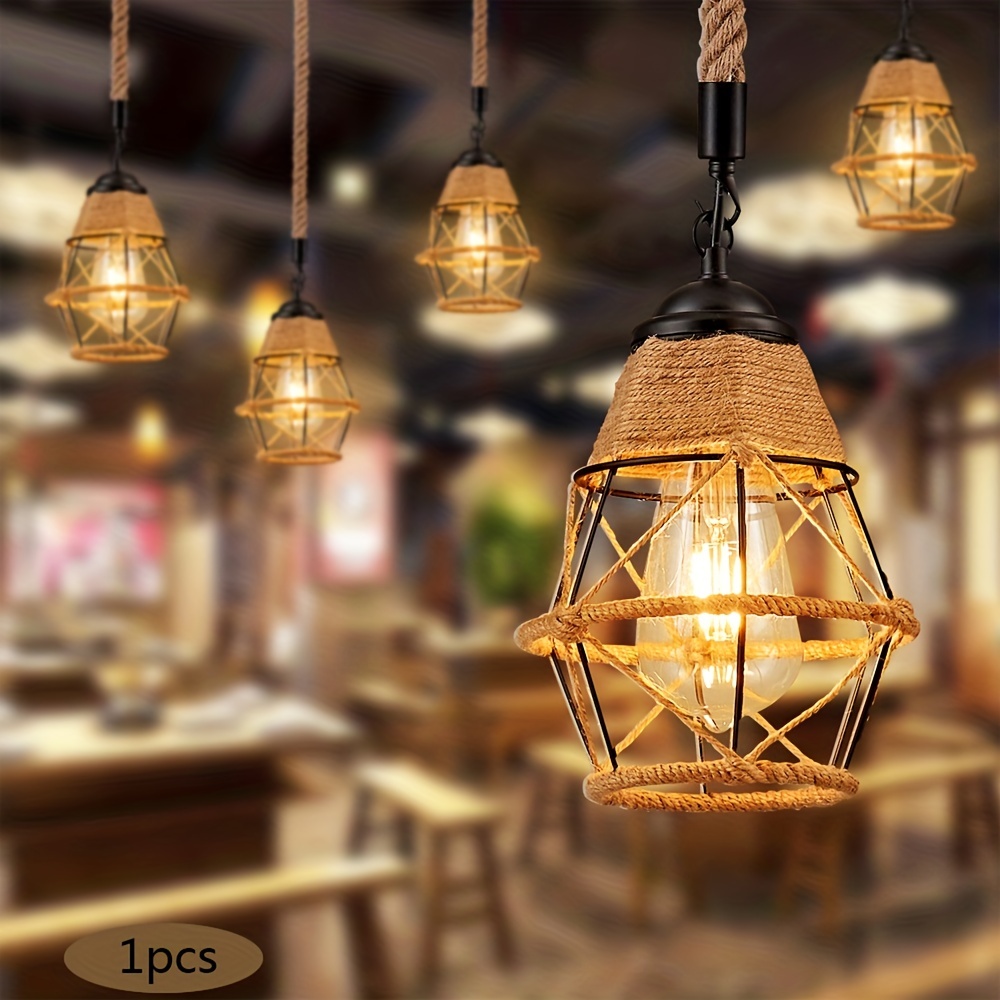 Mittelalterlichen Retro Orange Anhänger Lampe Esszimmer Restaurant