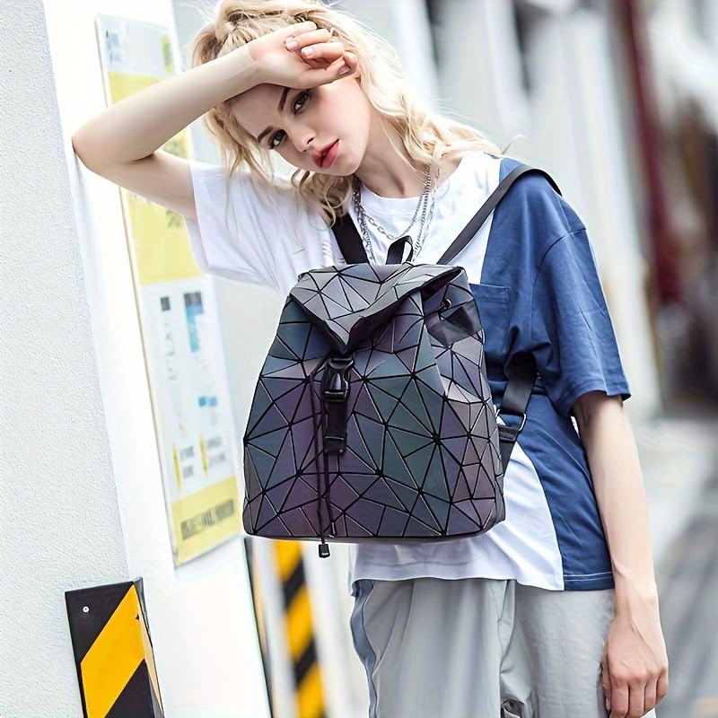 Geometric Luminous Crossbody Bag