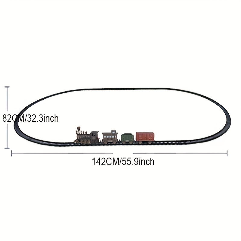 Vintage Train Track Games Children's Toys Diy Electric Train Temu