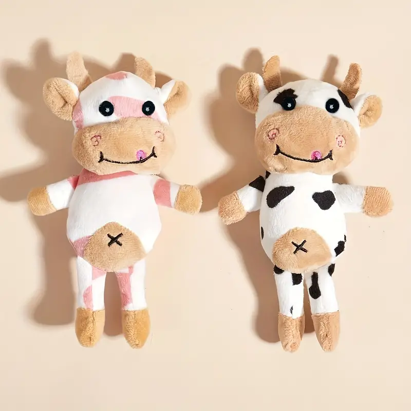 Cuddly Cow Plush Toy: The Perfect Pet Chew Toy For Dogs & Cats!