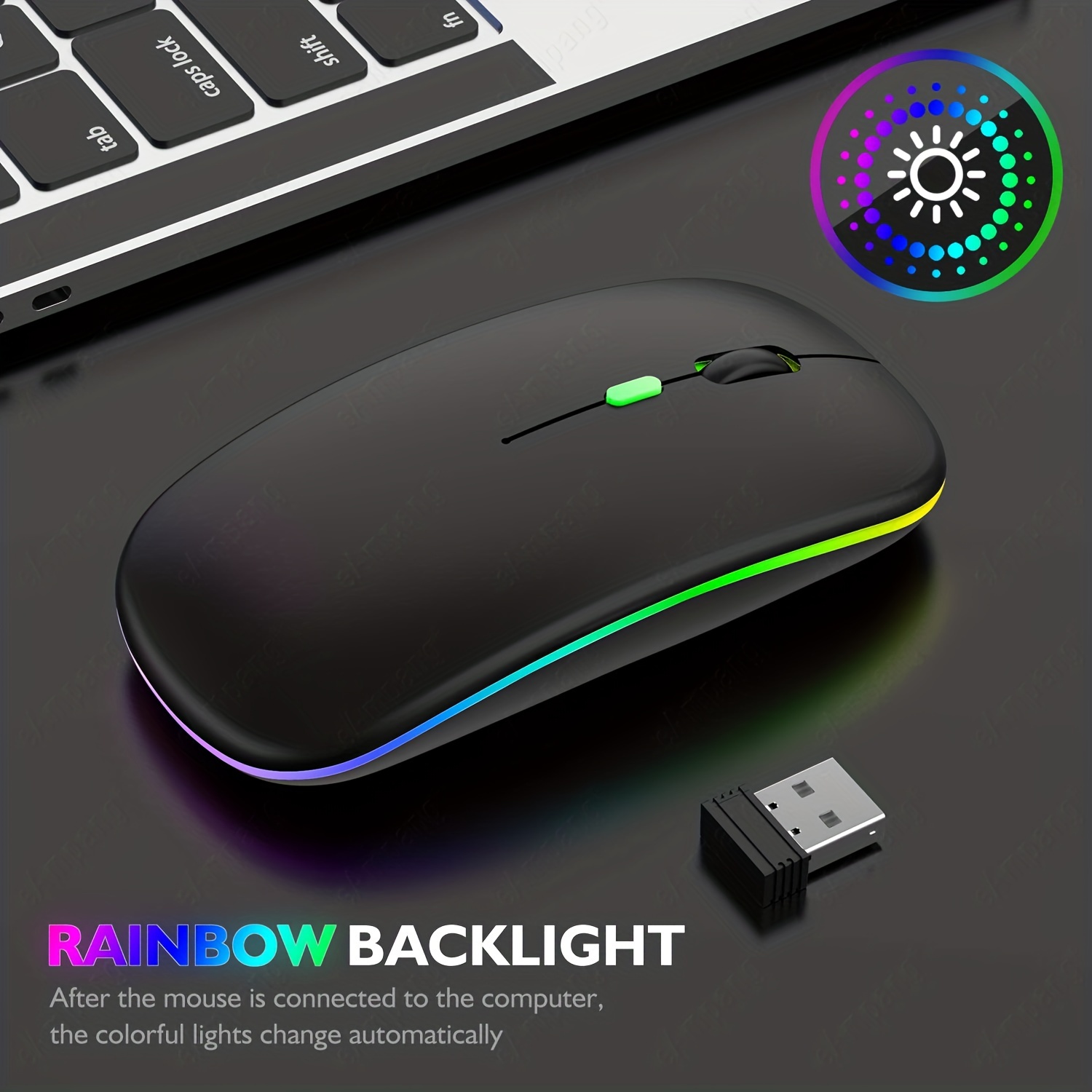 Rechargeable 5.2 Bt Wireless Mouse Compatible Macbook Air - Temu