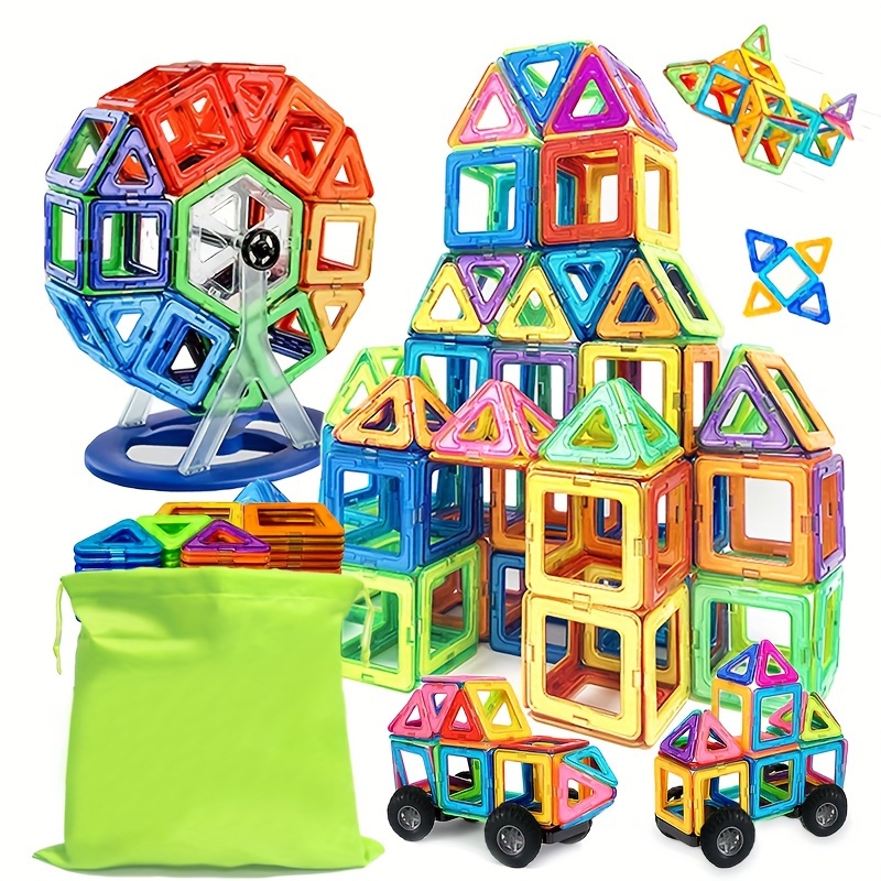 Bloques de construcción magnéticos para niños, juguetes de imanes de gran  tamaño y tamaño Mini, juego de construcción de diseñador, regalos para niños  - AliExpress