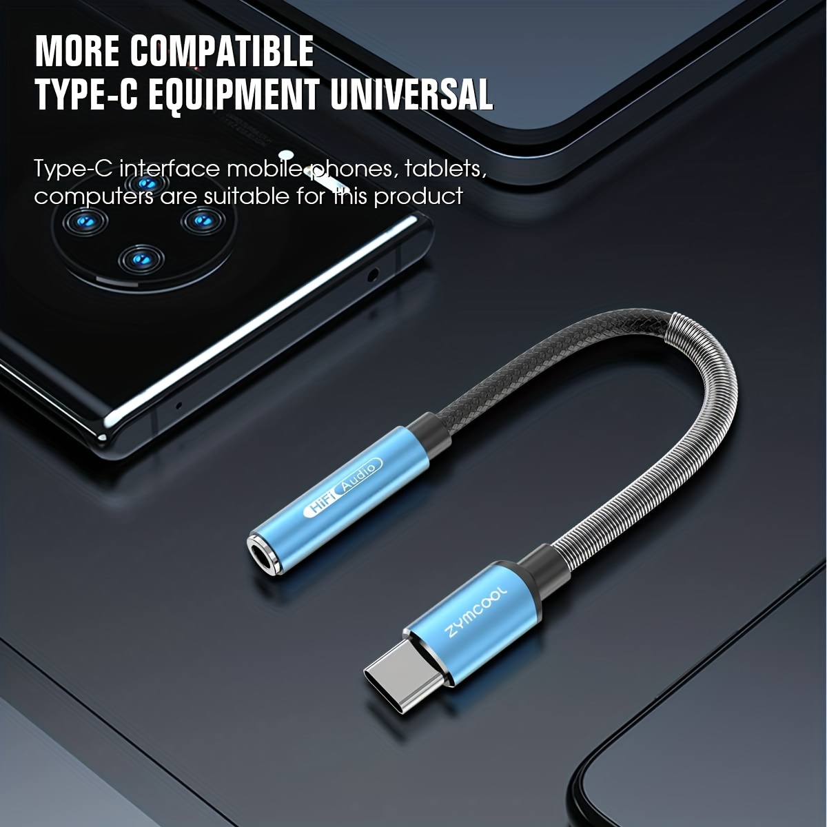 UGREEN Adaptador USB C a Jack 3.5 mm, DAC Chip HiFi Audio Adaptador para  Auricular, Compatible con iPad Pro, iPhone 15, OnePlus 8t/8 Pro, Galaxy