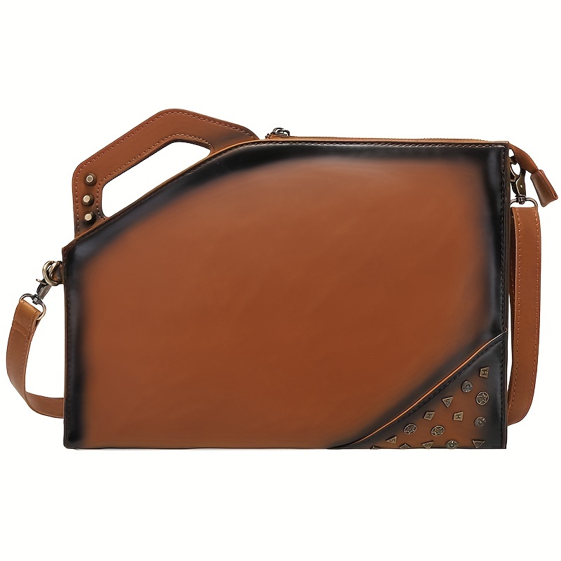 Men's Clutch Bag Fashion Handbag Envelope Retro Shoulder Diagonal Bag