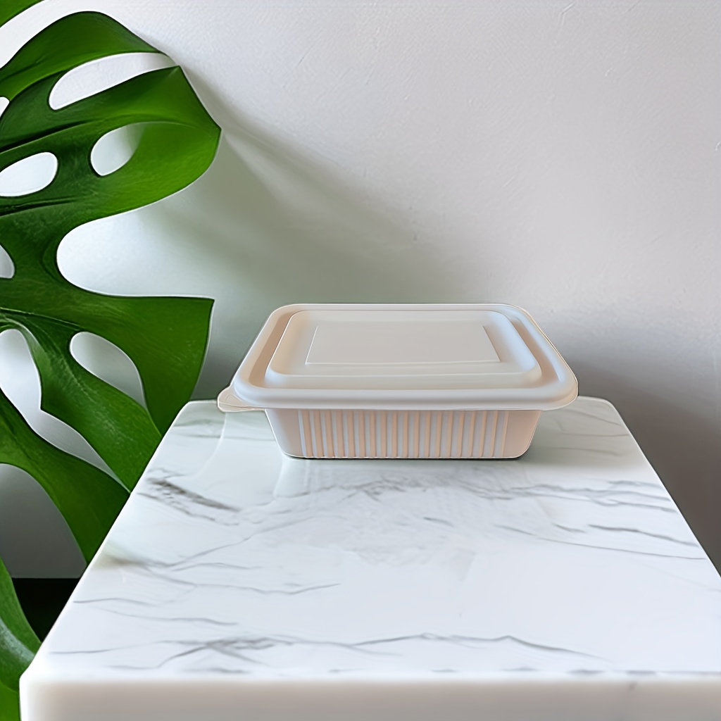 100 Sets Degradable Cornstarch To Go Food Containers