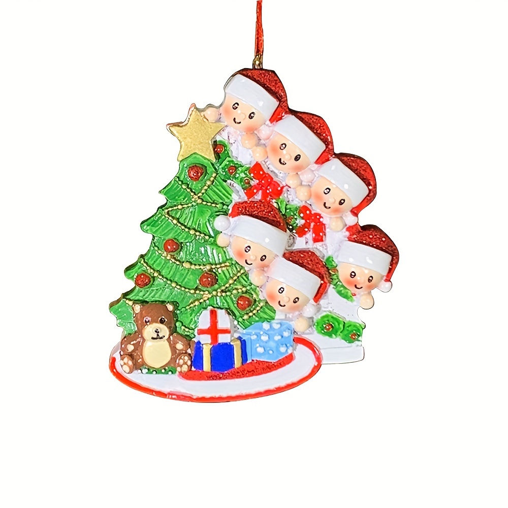 New Diy Name Blessing Words Resin Santa Claus Family - Temu