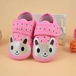 Cute Cartoon Rabbit Comfortable Sneakers For Baby Girls, Lightweight Non Slip Shoes For Indoor Outdoor Walking, Spring And Autumn