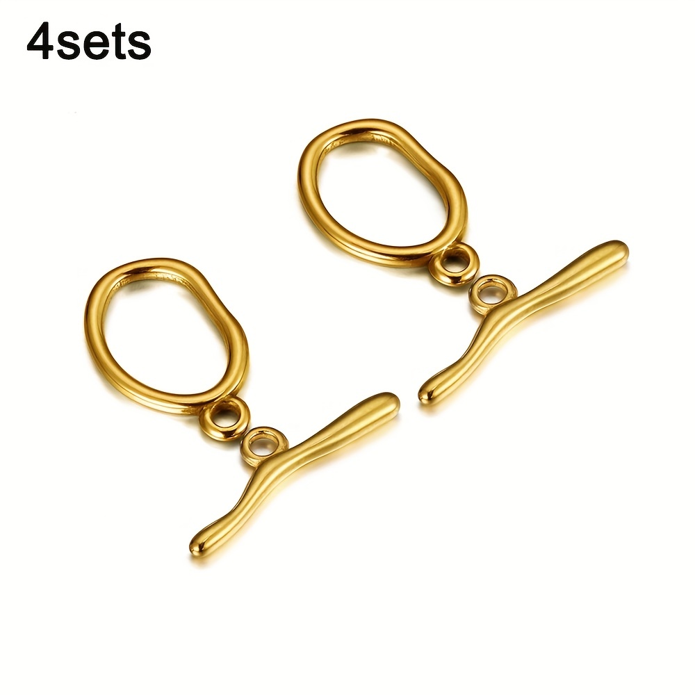 Buy Gold Hook Clasps, Fish Hook Clasps, Bracelet Findings, Toggle