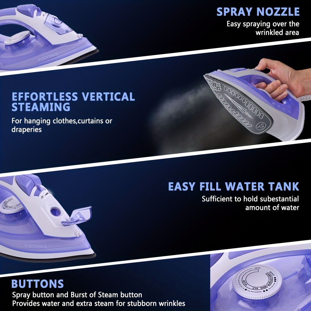 Irons + Steamers, Garment Care, Easy Steam Nonstick Iron