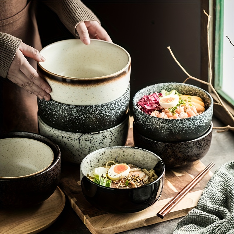 Cuenco de cerámica de estilo japonés para arroz, Bol de Ramen