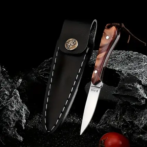 Sharp Handheld Meat Knife, Outdoor Multifunctional Small Straight Fishing  Knife For Cutting Meat, Fruit - Temu