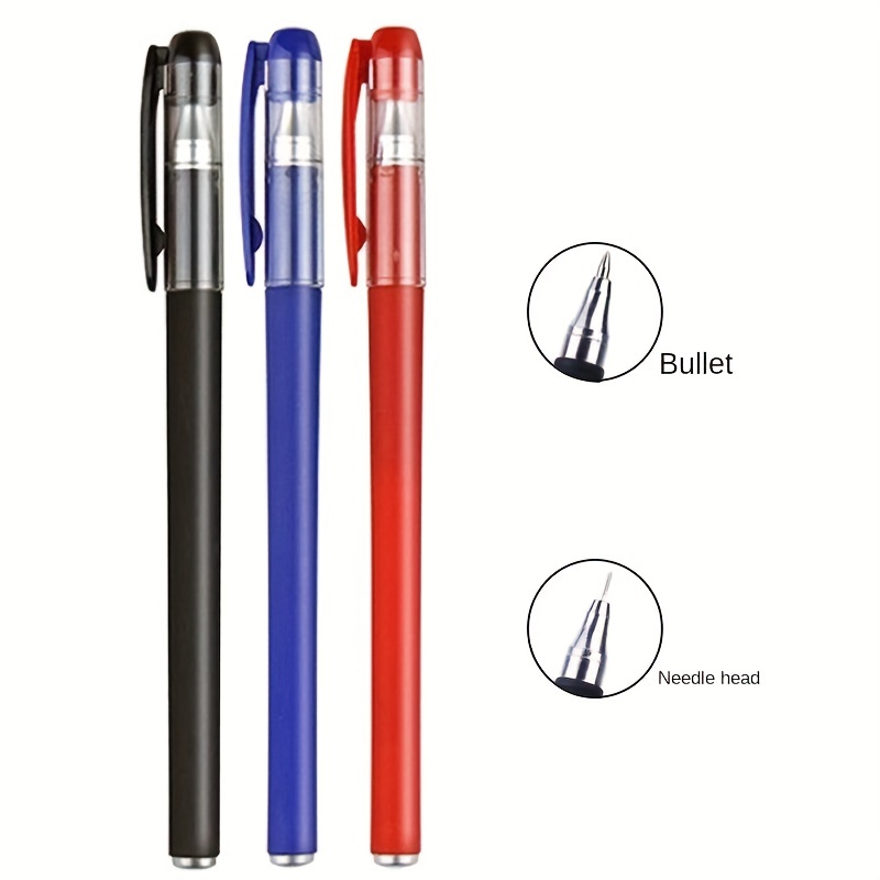 Gel Pen Set Fine Point Needle Tip Black/blue Ink For - Temu