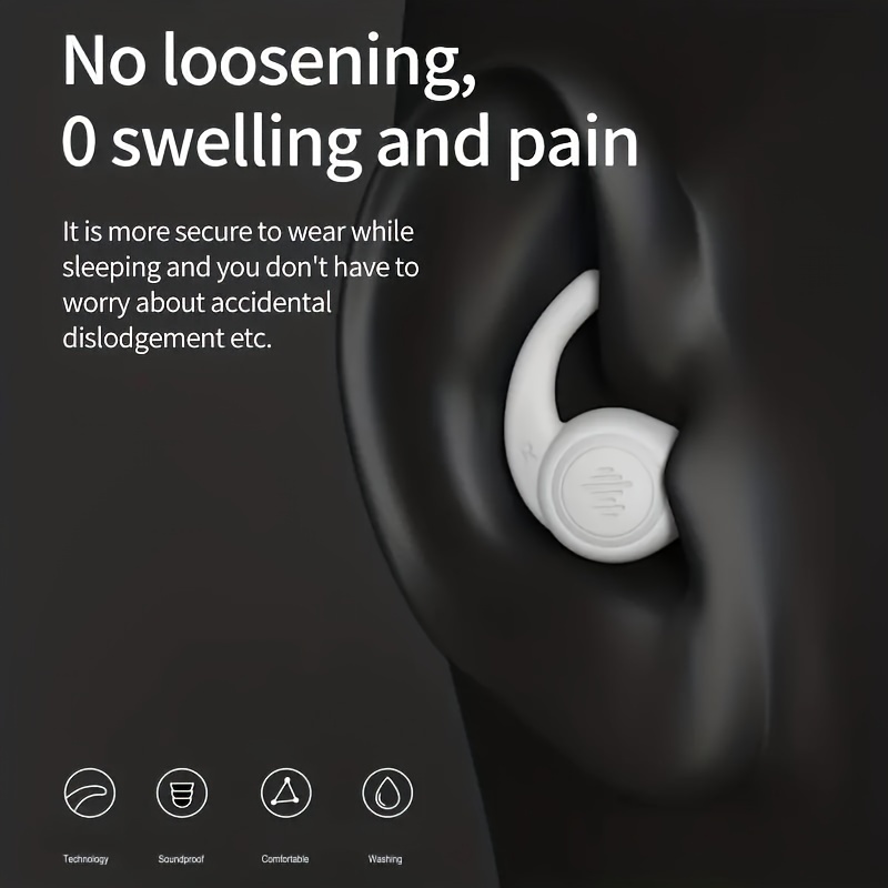 Bouchons d'oreille pour dormir (14 paires) bouchons d'oreilles réutilisables  en silicone - DIAYTAR SÉNÉGAL