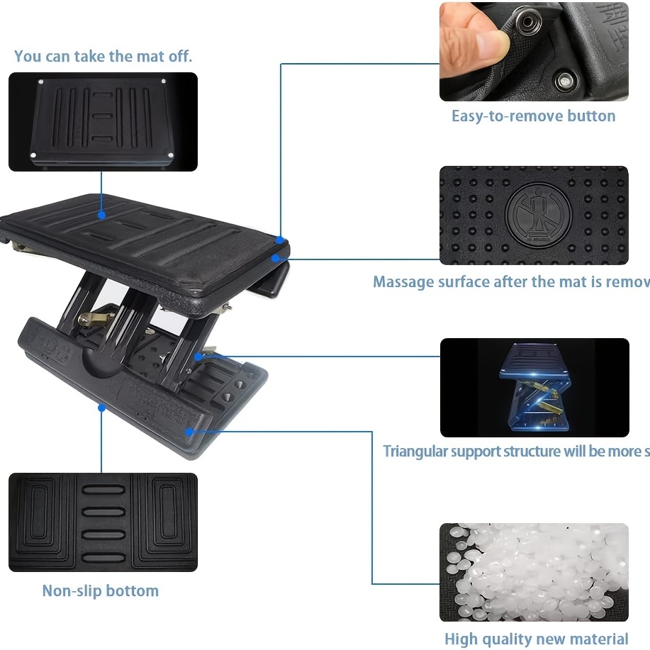 Adjustable Footrest - Provides Additional Lower Body Support