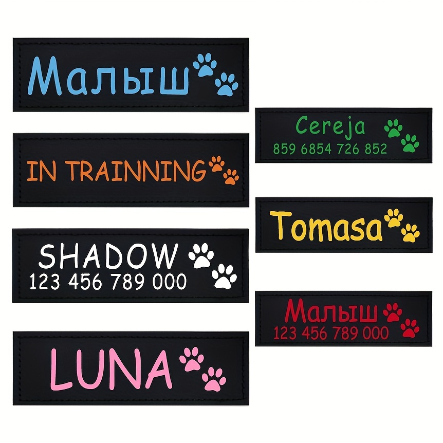 Personalisierte Hundegeschirr aufnäher Anpassbarer - Temu Germany