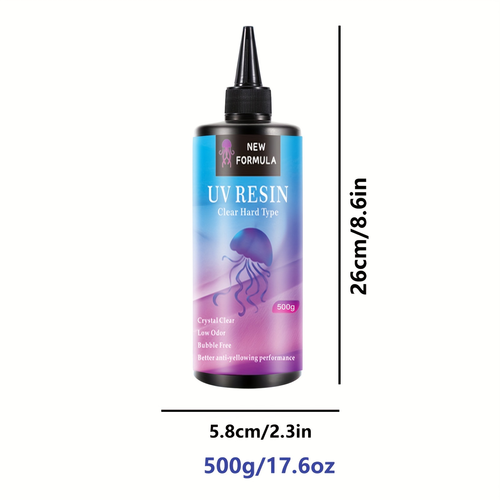 Résine UV - 500g Résine Epoxy UV Transparent Cristallin pour la