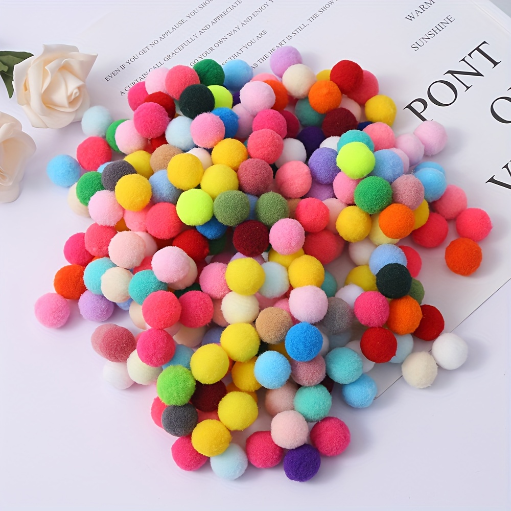 100pcs Randomly Mixed Cute Small Pom Poms