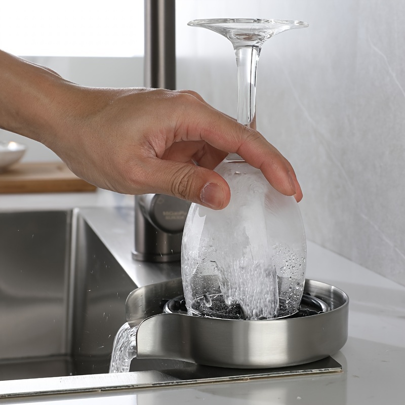 Rinceur de verre pour évier de cuisine Delta Faucet, 4 po, acier inoxydable