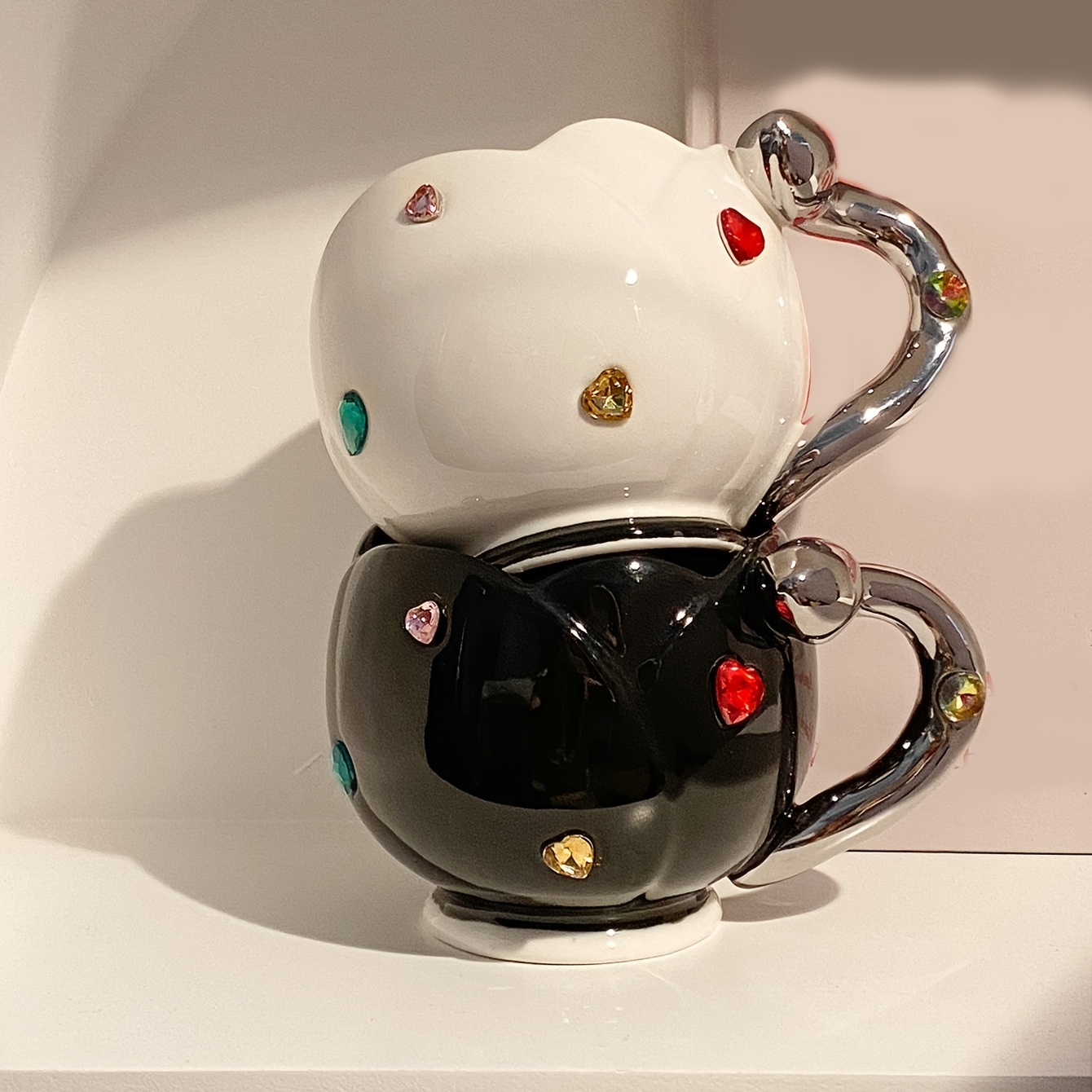 Flower Coffee Mug With Lid Ceramic Coffee Cups Cute Kawaii - Temu