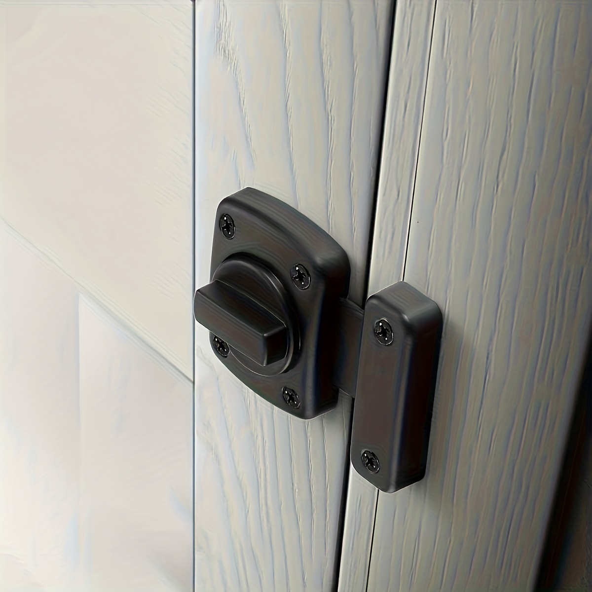 Cerradura de la puertaCerradura de puerta interior moderna cerradura de  puerta mute moda negro manija de puerta de aleación de aluminio Cerradura