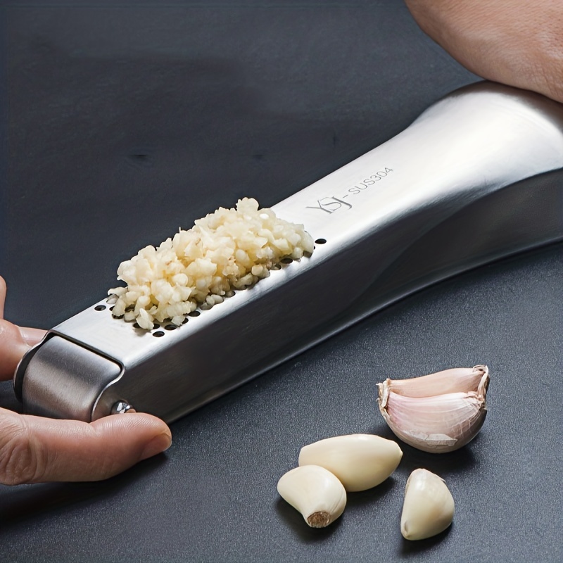 Stainless Steel Garlic Press Easy Manual Garlic And Ginger - Temu