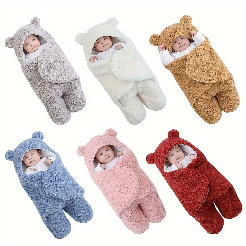 Albornoz para bebé 100% algodón con diseño de oso (7 lbs-3 año)