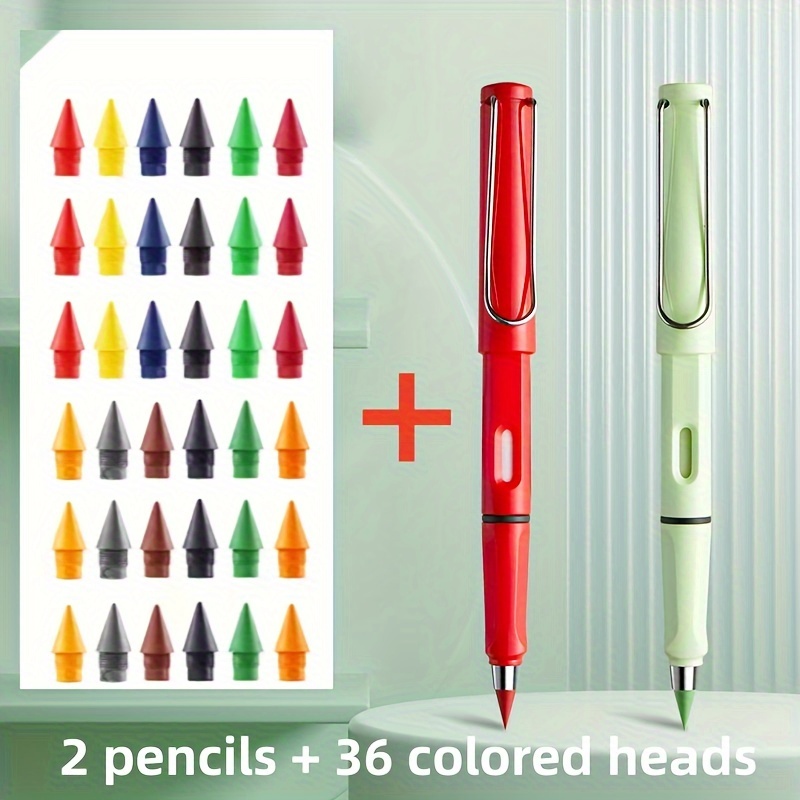 Colored Forever Pencil Erase Replacement Colored Pen Tips - Temu