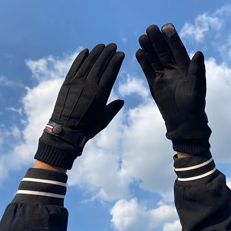 1 par de guantes de pantalla táctil de otoño e invierno para - Temu