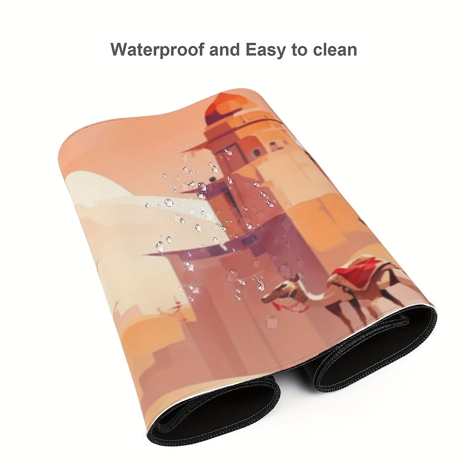 Waterfall Desk Accessories With Gel Wrist Support Soft Material