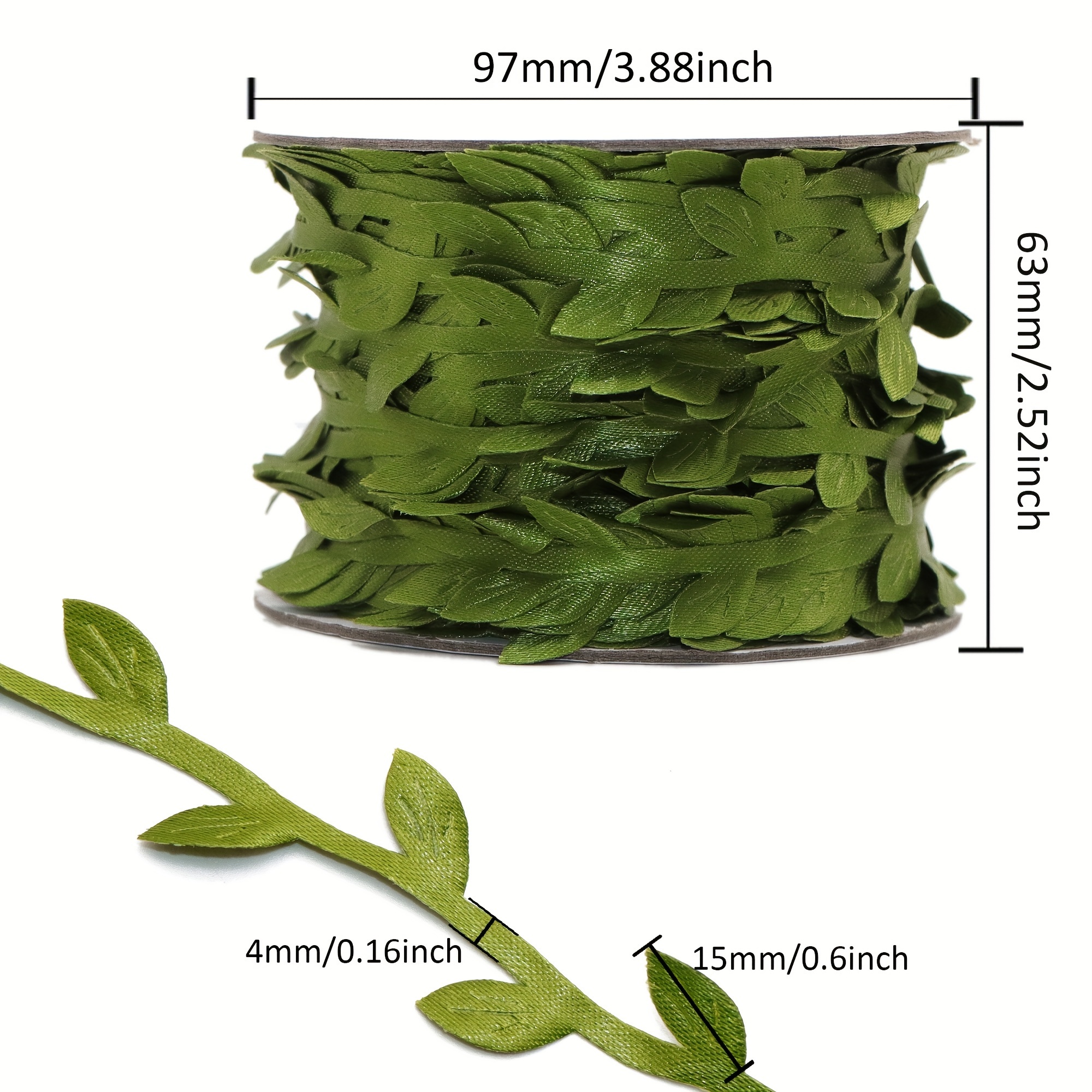 20-Yards Artificial Vine Leaf Ribbon Trim