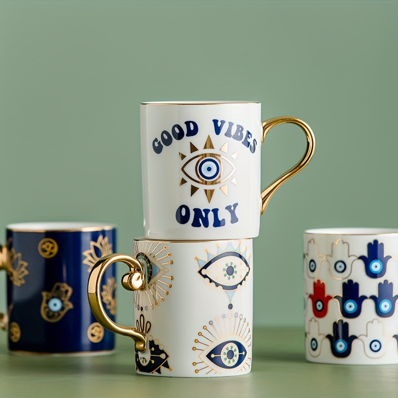 Mug, Demon Eye Ceramic Mug Coffee Cup Drink Coffee Mug, Perfect