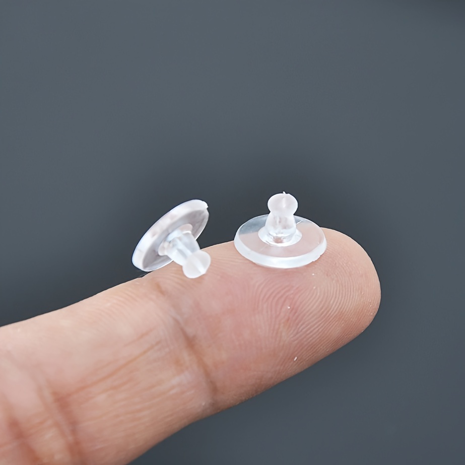 Earring Backs Pad Earring Safety Backs Dropy Ears Studs - Temu