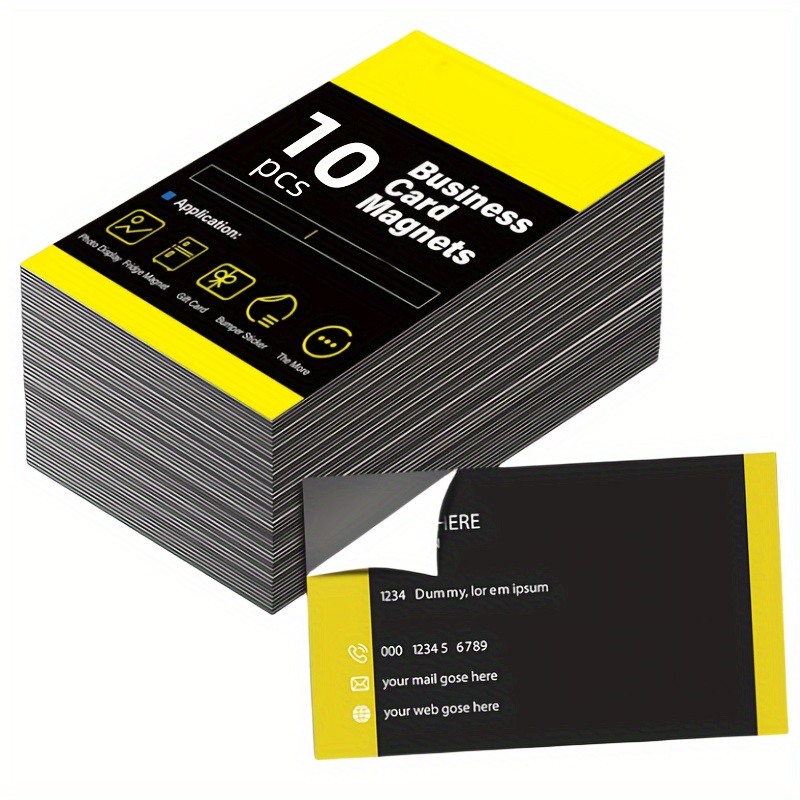 Peel & Stick Business Card Magnets - 30 Mil
