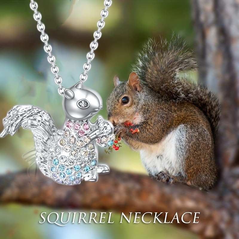 Squirrel necklace online pendant