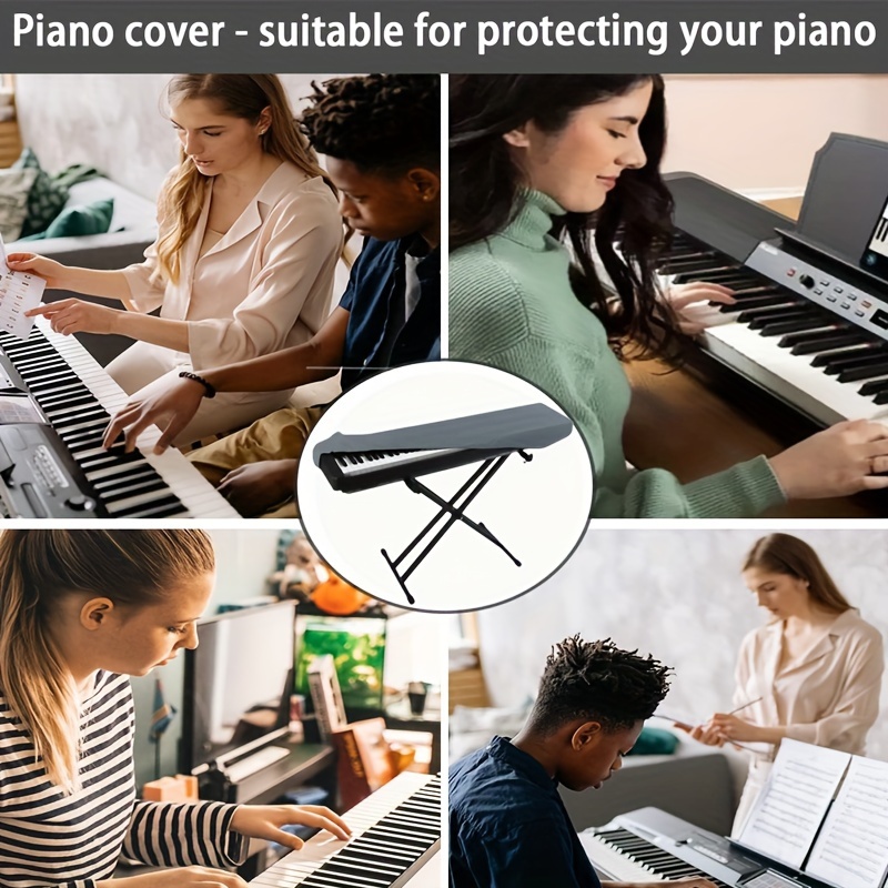 Housse de protection pour Clavier piano 88 touches, Clavier électronique  Couverture anti-poussière pour Synthétiseur Piano