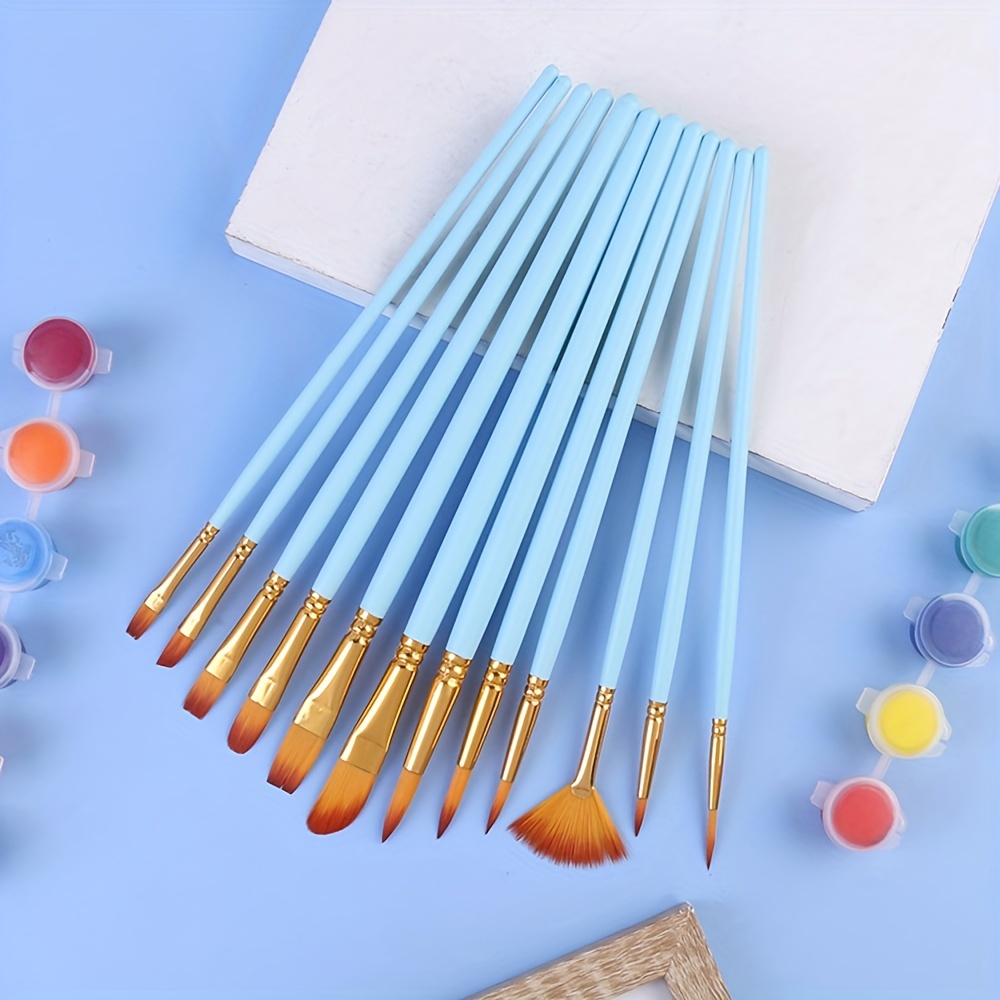 Professional Artist Paint Brush Set of 12 - Painting Brushes Kit for Kids,  Adults Fabulous for Canvas, Watercolor & Fabric - for Beginners and  Professionals - Great for Water, Oil or Acrylic Painting