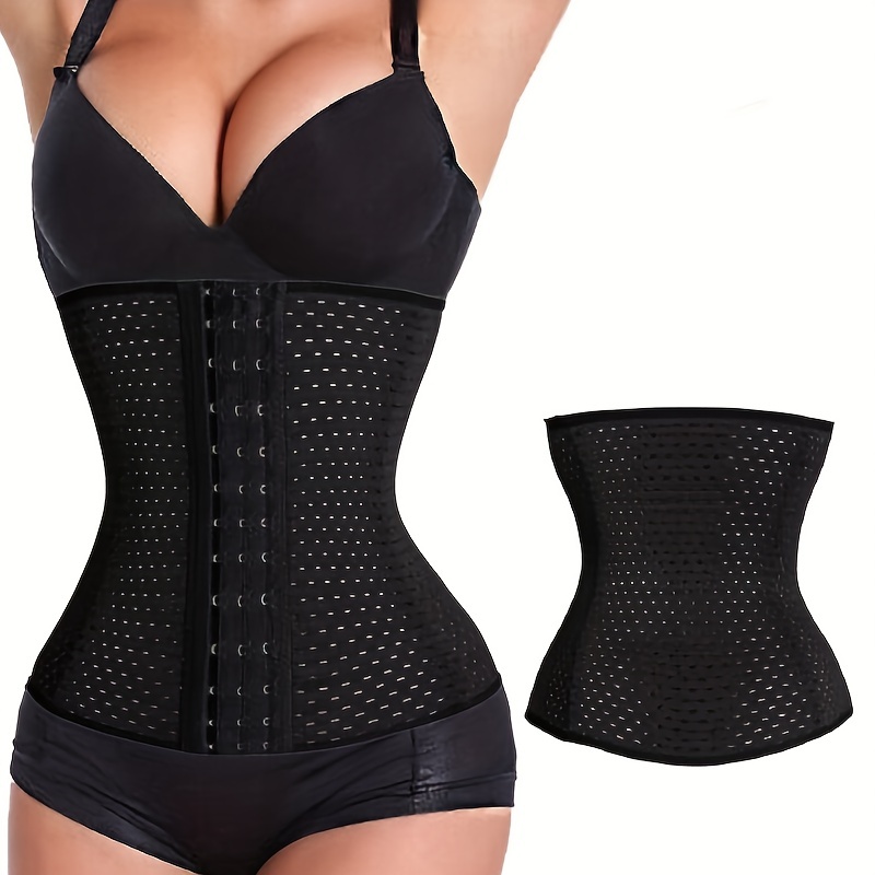 Waist Trainer Shaping Corsets Hook Loop Tummy Control - Temu