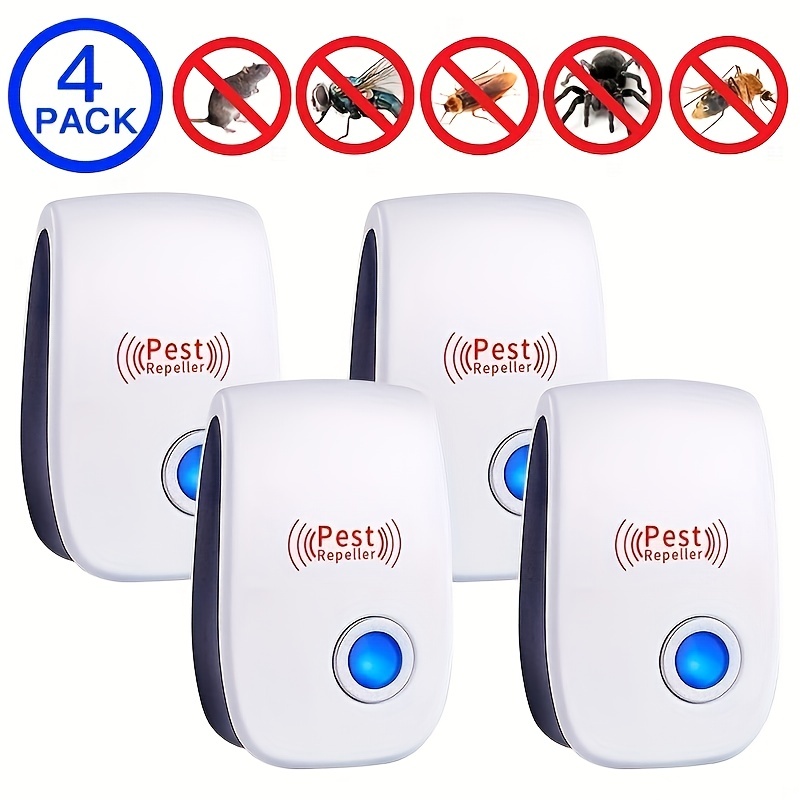 Ultrasonic Pest Repeller, Mouse Repellent, 4 Packs Pest Repellent